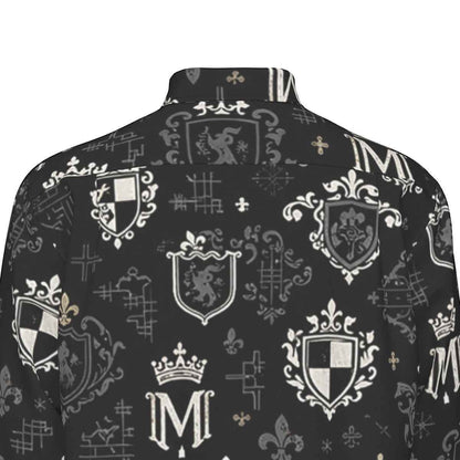 All-Over Print Men's Long Sleeve Shirt | 115GSM Cotton poplin
