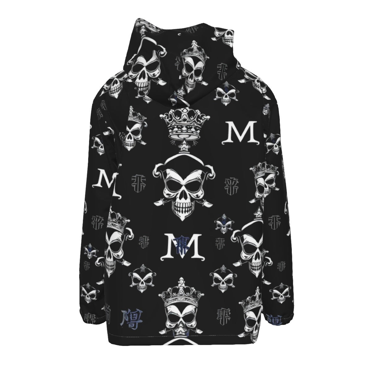 All-Over Print Men's Windbreaker Coat w Zipper