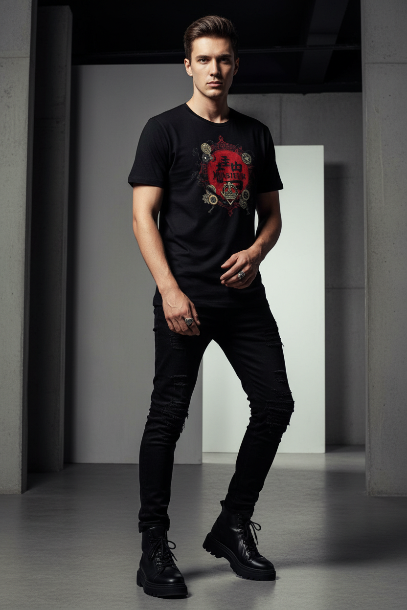 MUNSIEUR All-Over Print Men's Tee