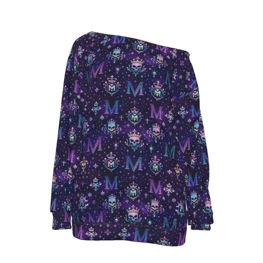 All-Over Print Women's Off-Shoulder Sweatshirt