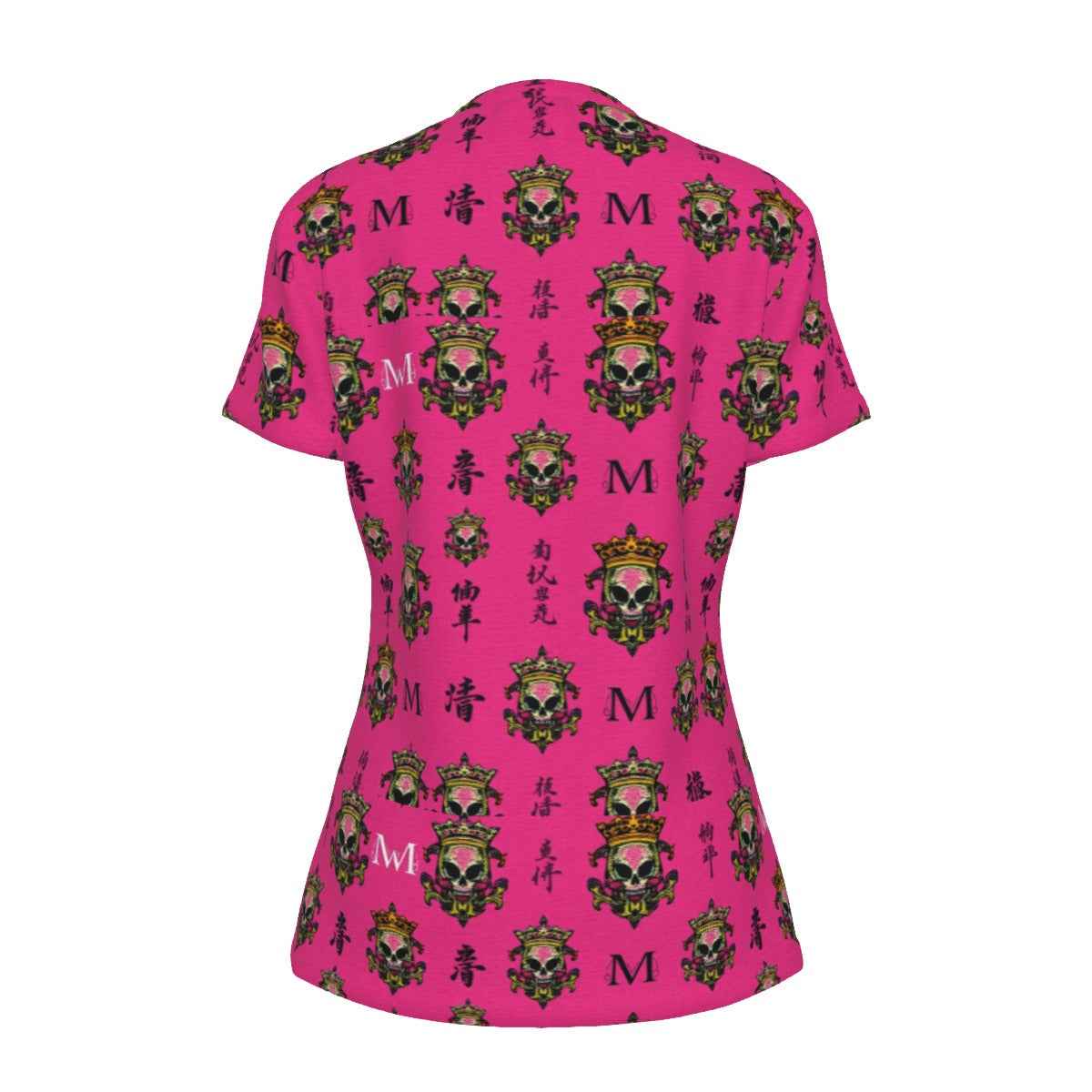 All-Over Print Women's Round Neck T-Shirt | 190GSM Cotton