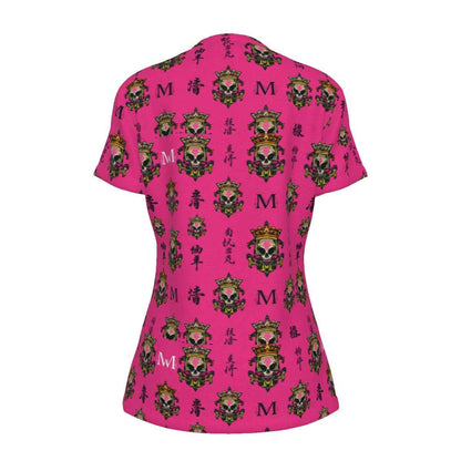 All-Over Print Women's Round Neck T-Shirt | 190GSM Cotton