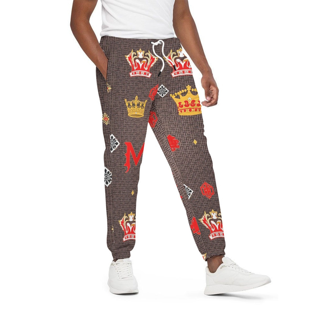 Munsieur All-Over Print Jogger Heavy Cotton Warm Slim-fit