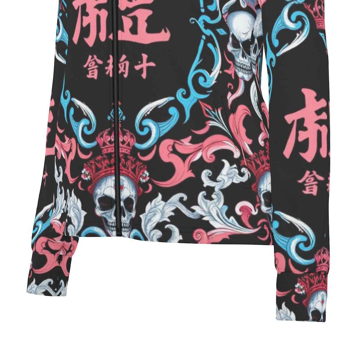 All-Over Print Women's Long Sleeve Thumbhole Jacket|230GSM