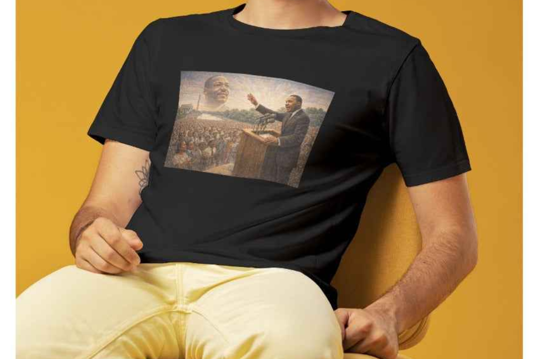 MUNSIEUR Men's Tee MLK Collection "The Speech"