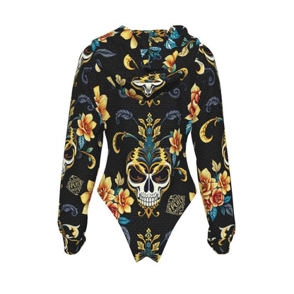 All-Over Print Women's Raglan Sleeve with Lining Bodysuit