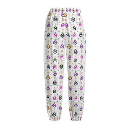 Women's Pants MUNSIEUR All-Over Print Knitted Fleece "Patty Melts"