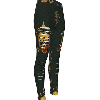 MUNSIEUR All-Over Print Women's Ripped Leggings