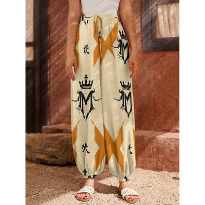 All-Over Print Women's Carrot Pants with Pockets