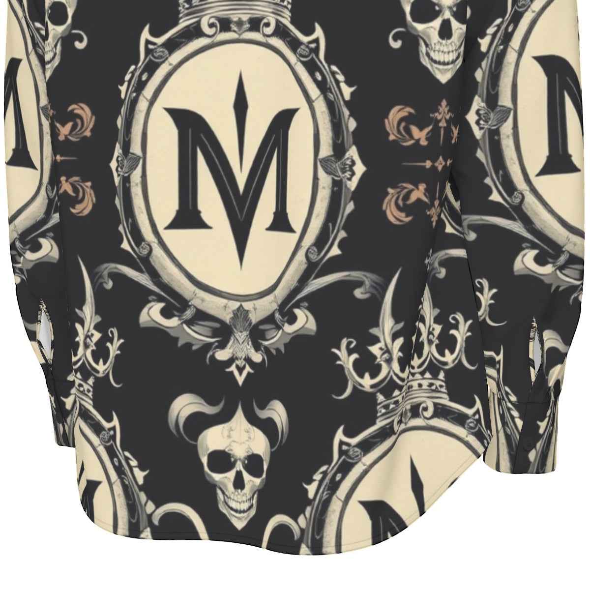 All-Over Print Men's Long Sleeve Shirt | 115GSM Cotton poplin