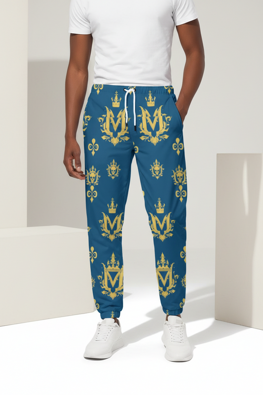 Men's All-Over Print Joggers - Comfortable Sweatpants for Casual Wear by MUNSIEUR