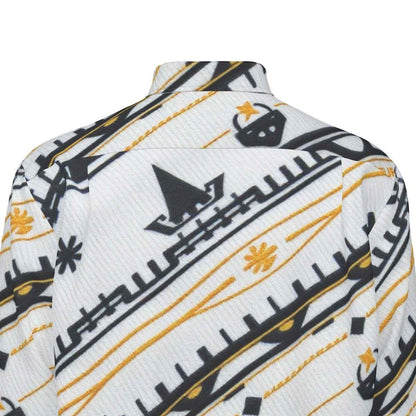 All-Over Print Men's Long Sleeve Shirt | 115GSM Cotton poplin