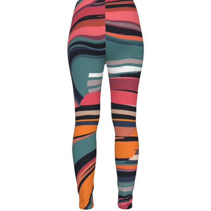 MUNSIEUR All-Over Print Women's Ripped Leggings