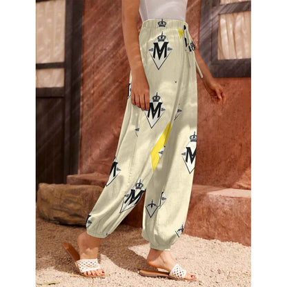 All-Over Print Women's Carrot Pants with Pockets