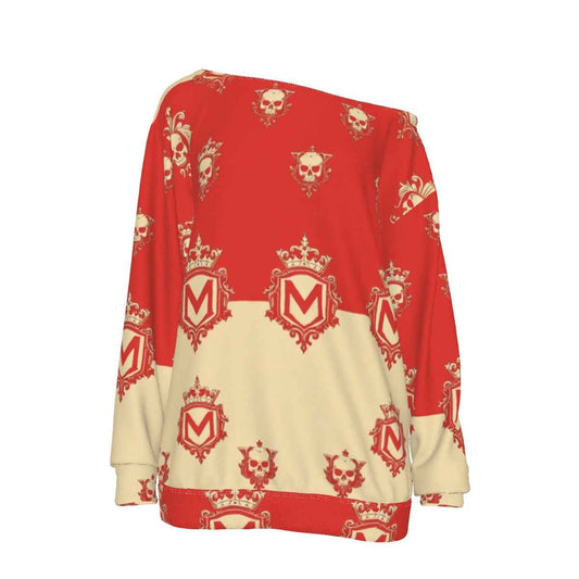 All-Over Print Women's Off-Shoulder Sweatshirt