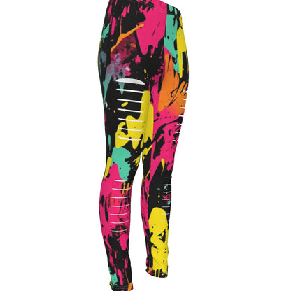 MUNSIEUR All-Over Print Women's Ripped Leggings