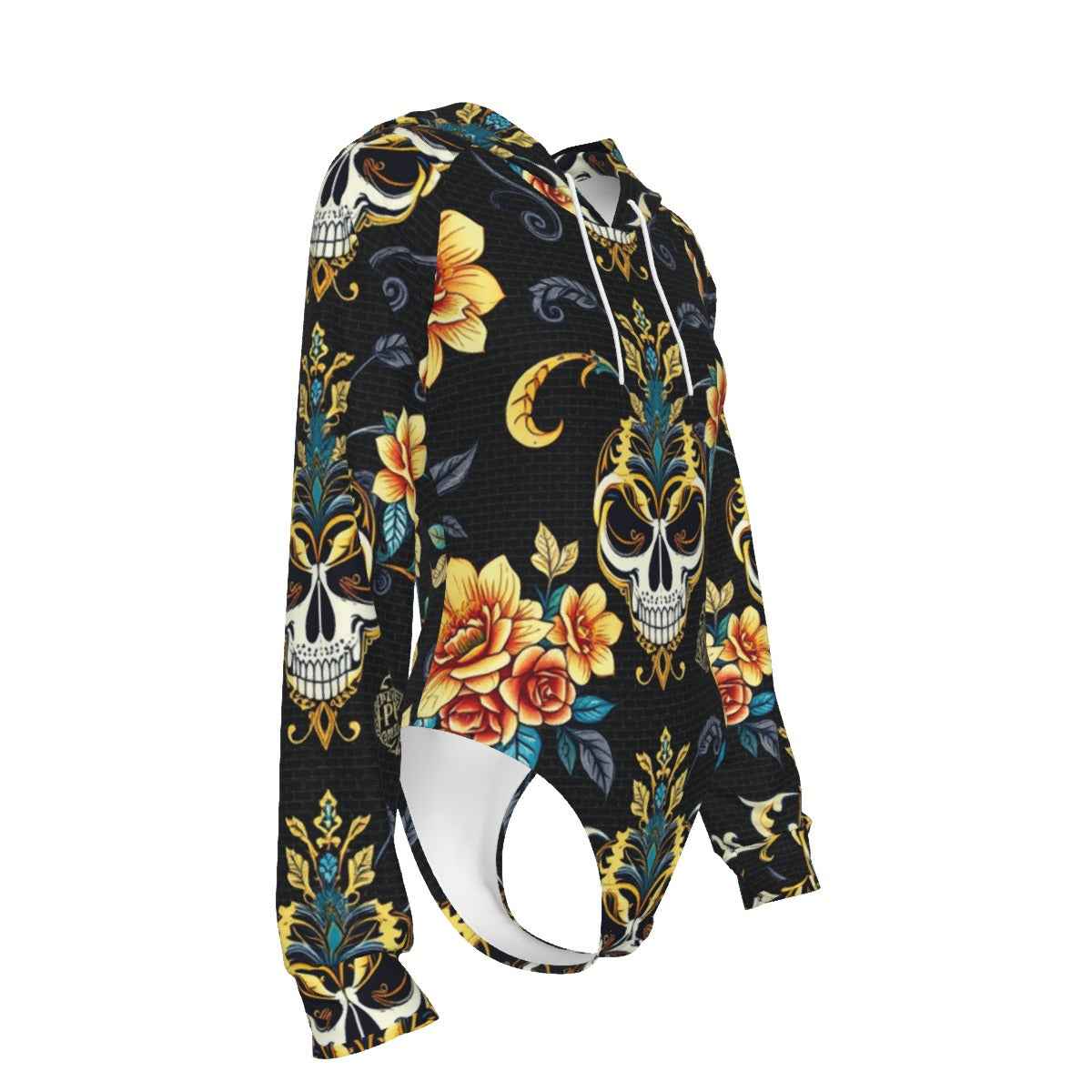 All-Over Print Women's Raglan Sleeve with Lining Bodysuit