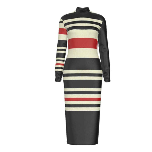 MUNSIEUR All-Over Print Women's Hip Dress