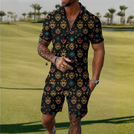 Munsieur All-Over Print Men's Shorts Set Limited Edition Top + Shorts (1 of 50)