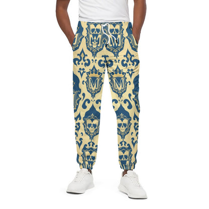 Men's All-Over Print Joggers - 100% Cotton for Casual Wear