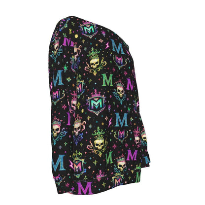 All-Over Print Women's Off-Shoulder Sweatshirt
