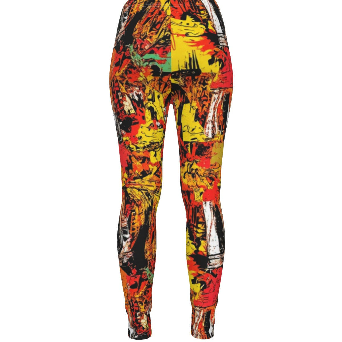MUNSIEUR All-Over Print Women's Ripped Leggings