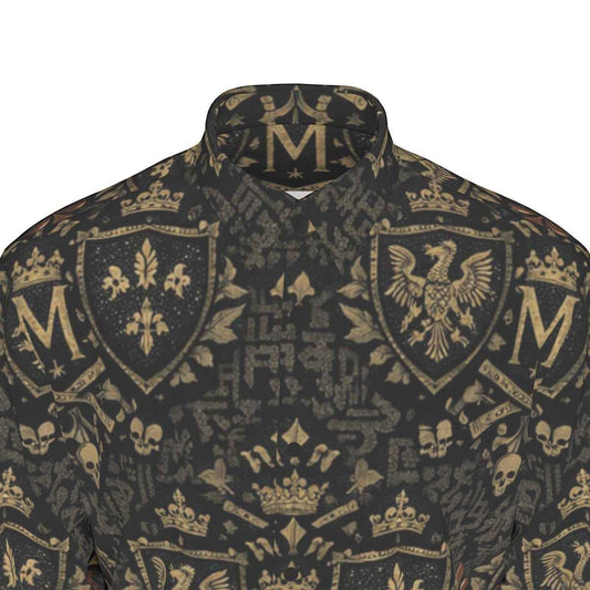 All-Over Print Men's Long Sleeve Shirt | 115GSM Cotton poplin