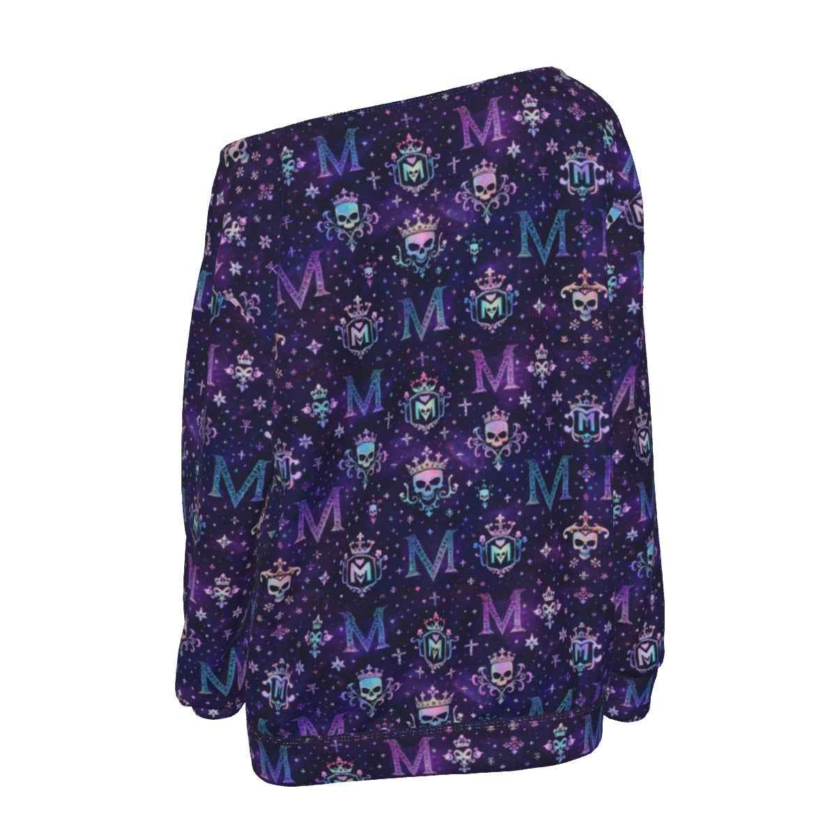 All-Over Print Women's Off-Shoulder Sweatshirt