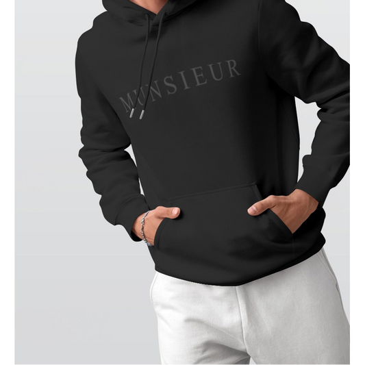 MUNSIEUR Print Men's Thicken Pullover Hoodie