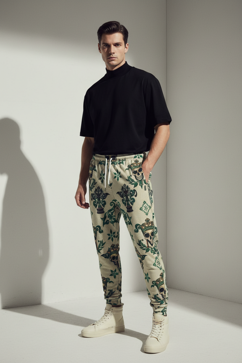 Men's Premium Joggers - Interlock All-Over Print
