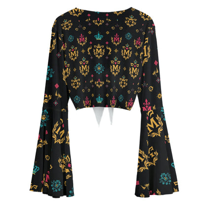All-Over Print Women's Blouse Munsieur Signature Design