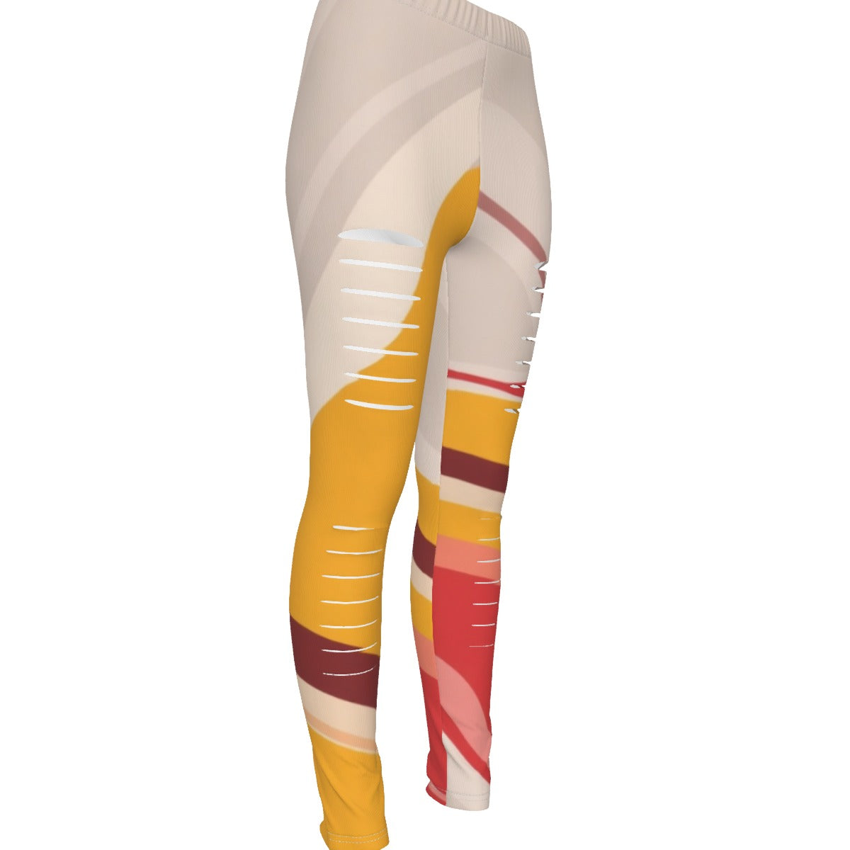 MUNSIEUR All-Over Print Women's Ripped Leggings