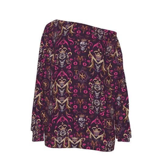 MUNSIEUR All-Over Print Women's Off-Shoulder Sweatshirt