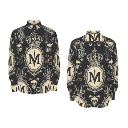 All-Over Print Men's Long Sleeve Shirt | 115GSM Cotton poplin