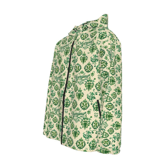 All-Over Print Men's Hooded Zipper Windproof Jacket