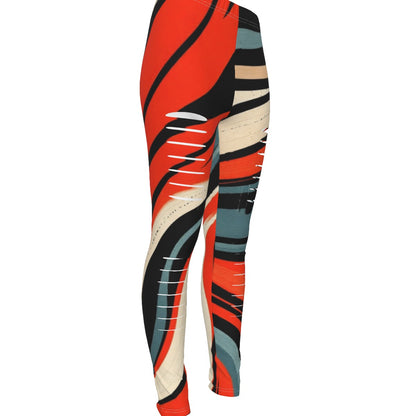 MUNSIEUR All-Over Print Women's Ripped Leggings