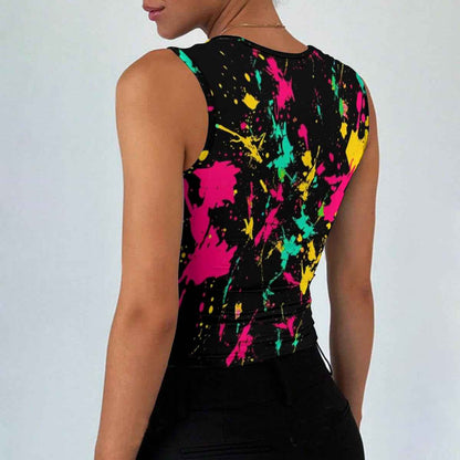 All-Over Print Women’s Sleeveless Square Neck Tank Top