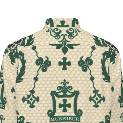 All-Over Print Men's Long Sleeve Shirt | 115GSM Cotton poplin