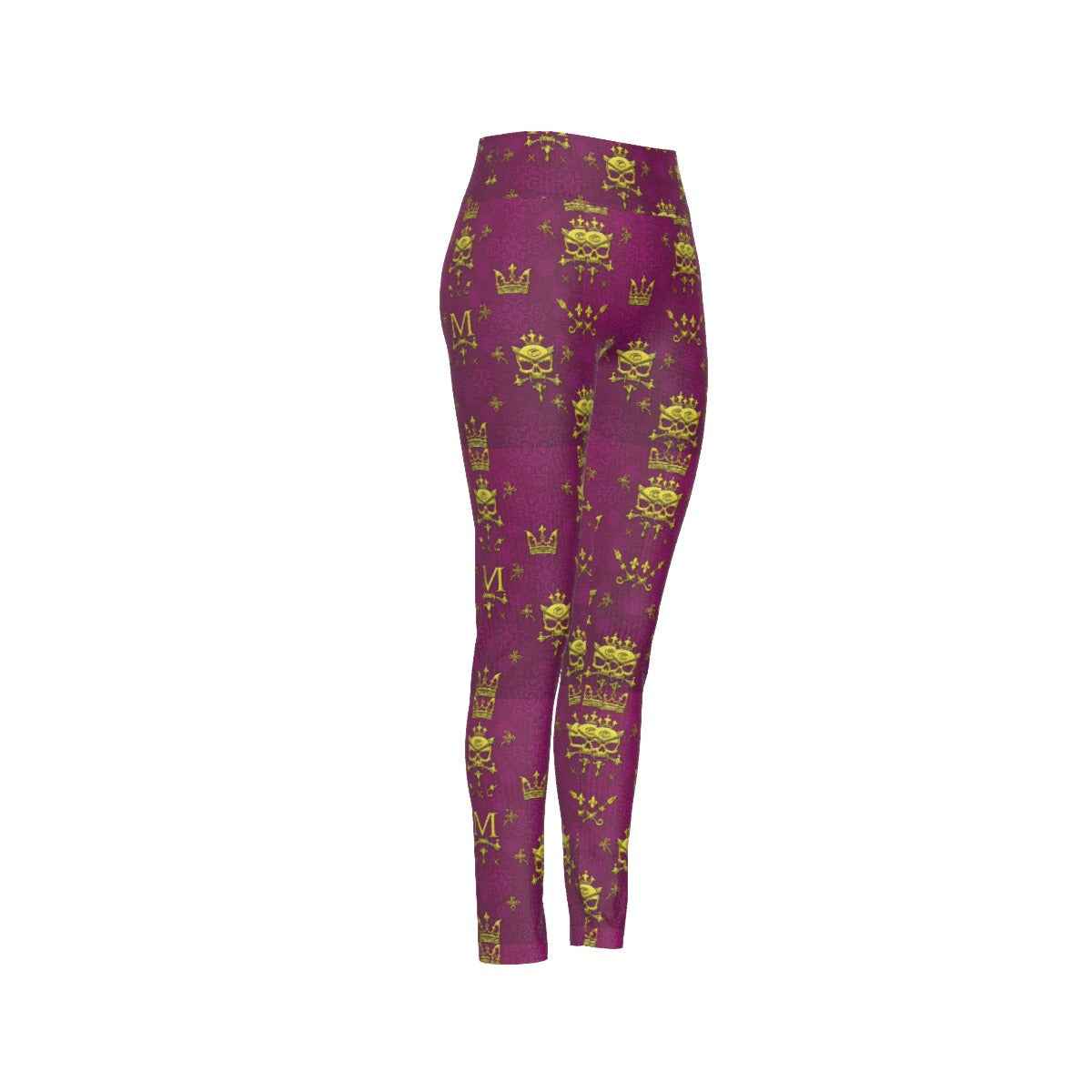 MUNSIEUR All-Over Print Women's High Waist Leggings | Side Stitch Closure