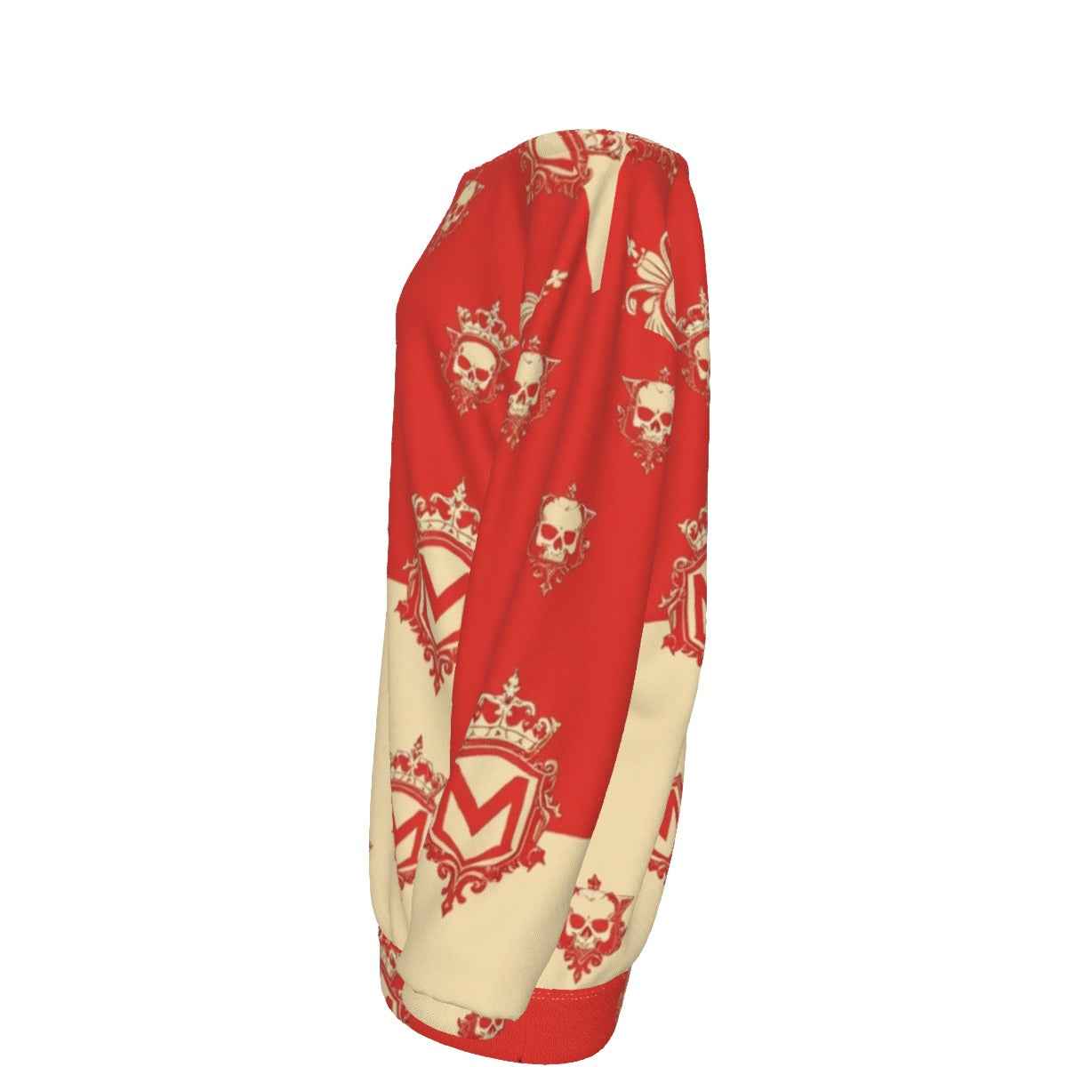 All-Over Print Women's Off-Shoulder Sweatshirt