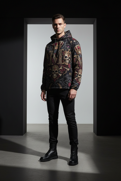All-Over Print Men's Windbreaker Zipper MUNSIEUR Coat