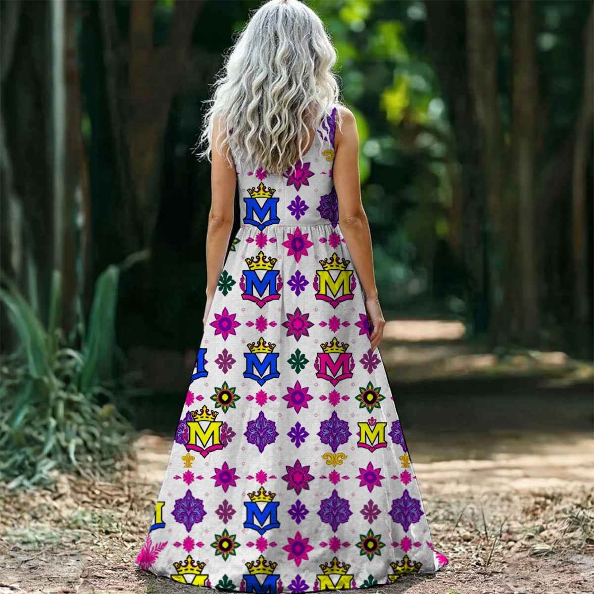 All-Over Print Women’s Sleeveless Maxi Dress
