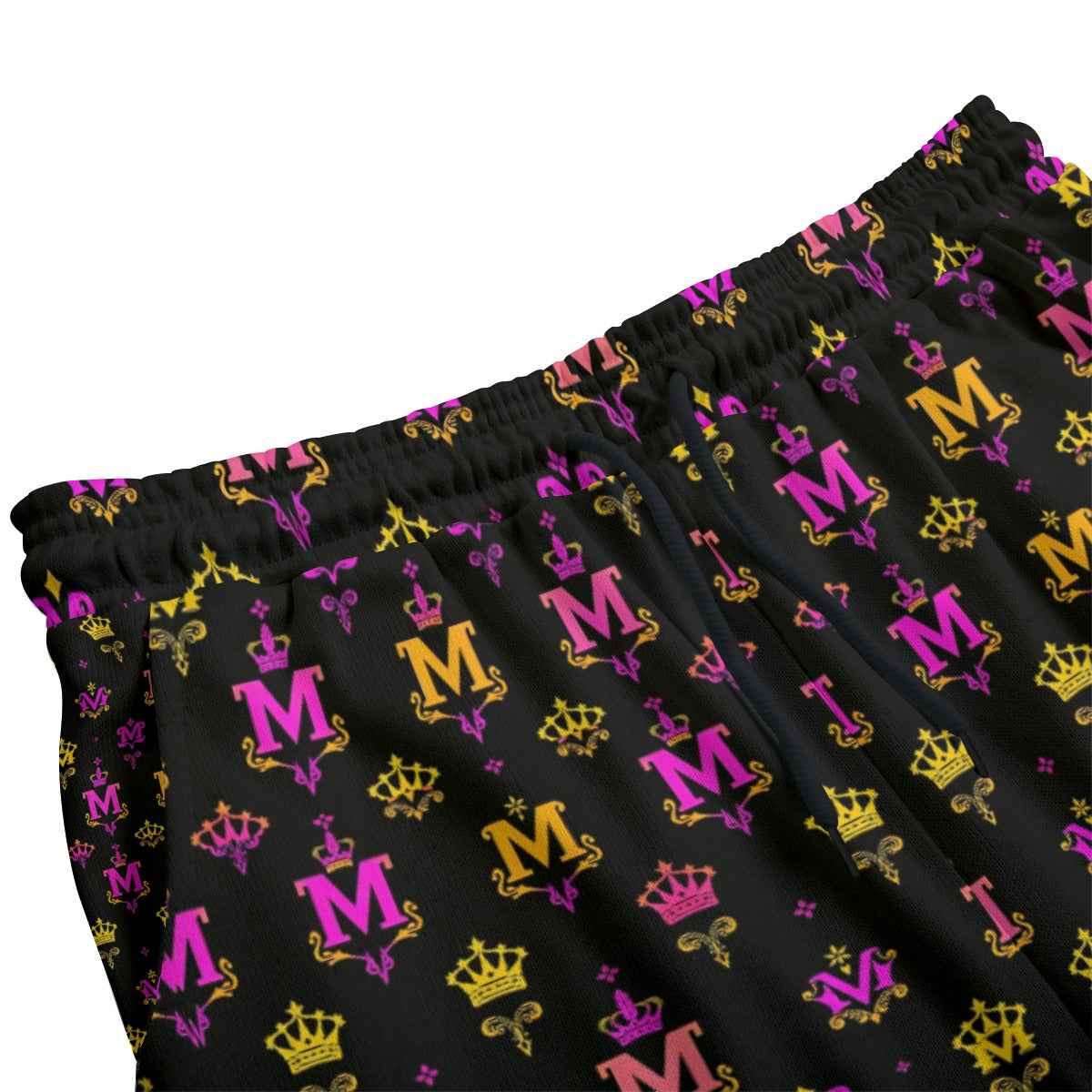 Women's Pants MUNSIEUR All-Over Print Knitted Fleece "Barbie"