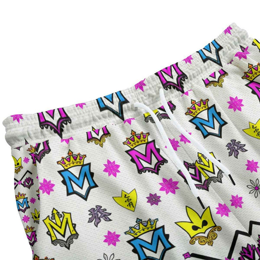 Women's Pants MUNSIEUR All-Over Print Knitted Fleece "Bubble Gums"