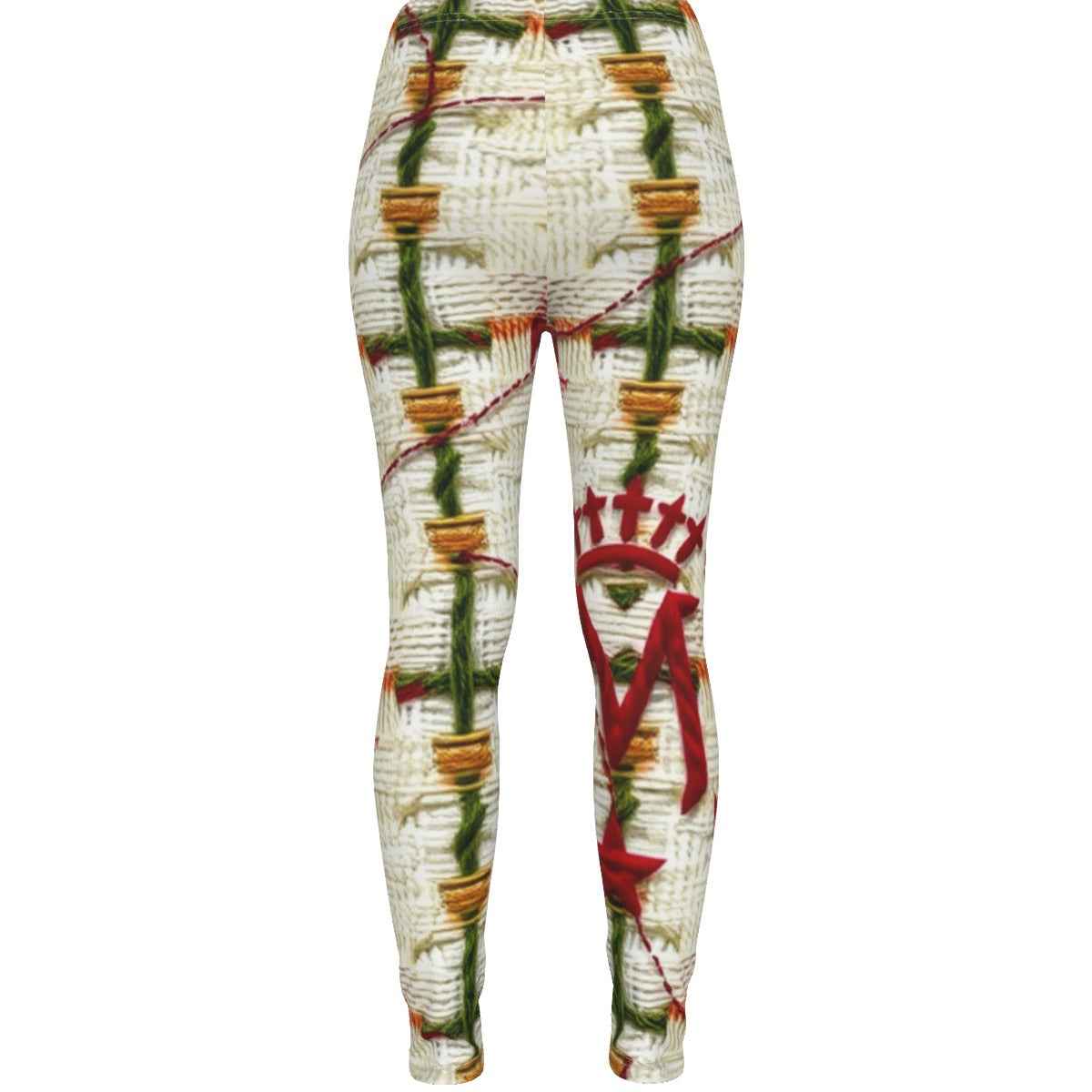 All-Over Print Women's Ripped Leggings