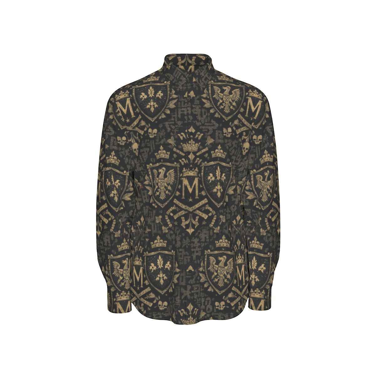 All-Over Print Men's Long Sleeve Shirt | 115GSM Cotton poplin