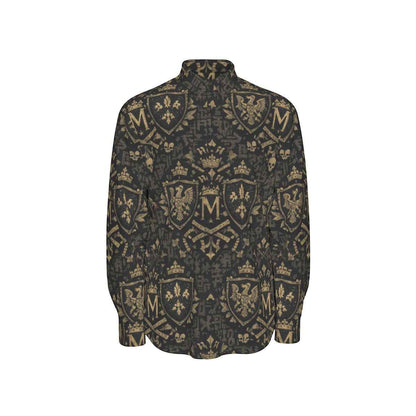 All-Over Print Men's Long Sleeve Shirt | 115GSM Cotton poplin