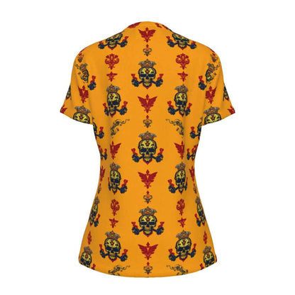 All-Over Print Women's Round Neck T-Shirt | 190GSM Cotton