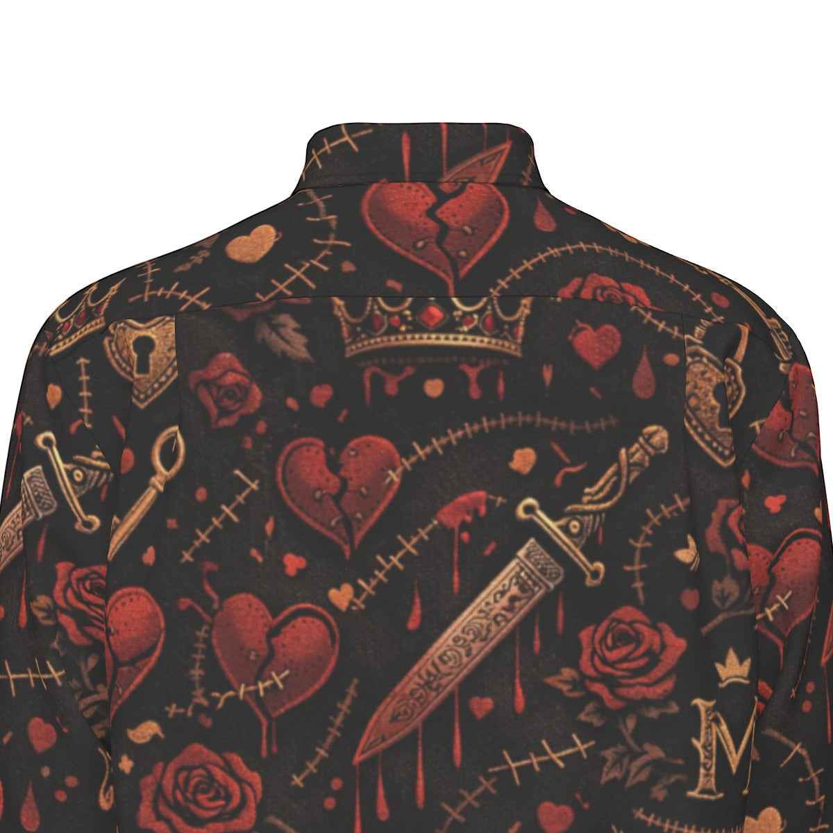 All-Over Print Men's Long Sleeve Shirt | 115GSM Cotton poplin