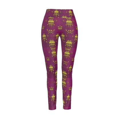 MUNSIEUR All-Over Print Women's High Waist Leggings | Side Stitch Closure